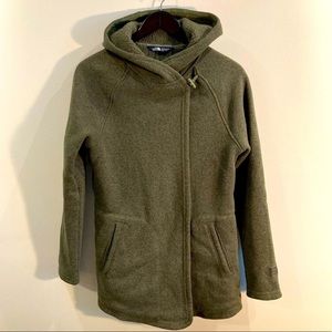 Olive Green Hooded Women's Sweater